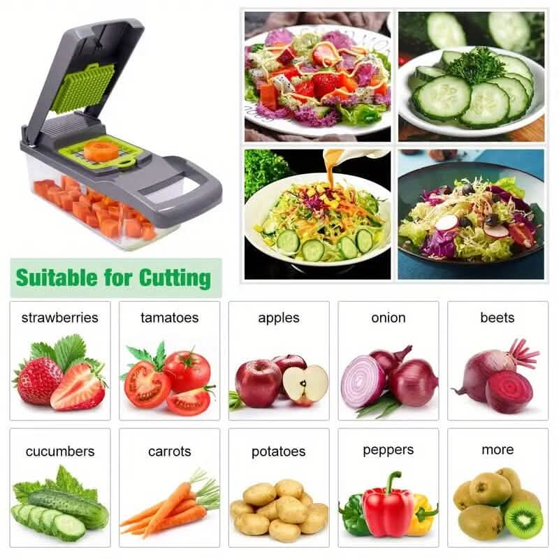 Chef Rizm 14-in-1 Vegetable Chopper & Prep System