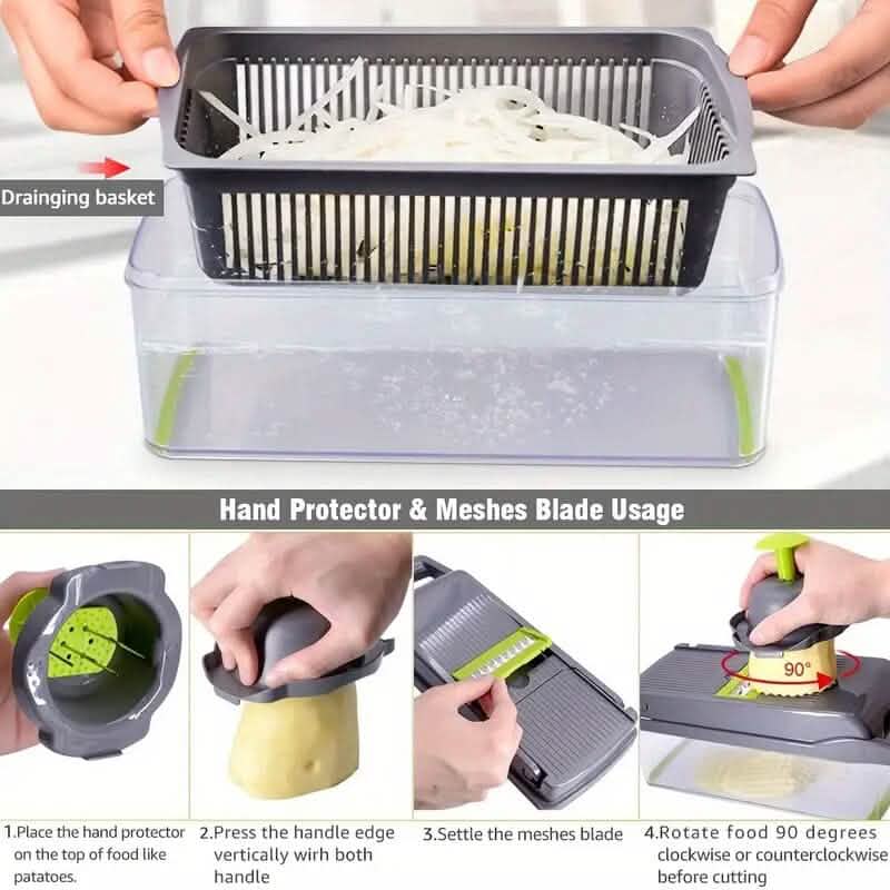 Chef Rizm 14-in-1 Vegetable Chopper & Prep System