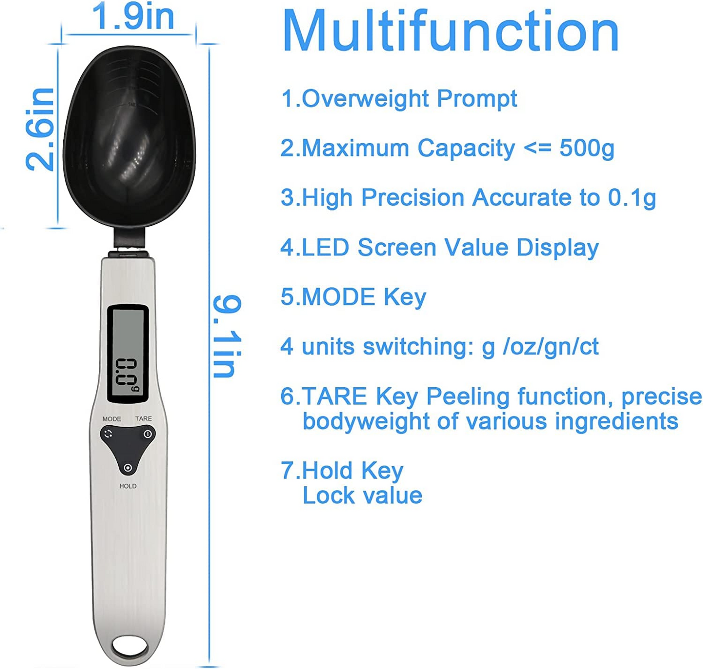 Kitchen Electronic Measuring Spoon Food Scale Digital Spoon Scale