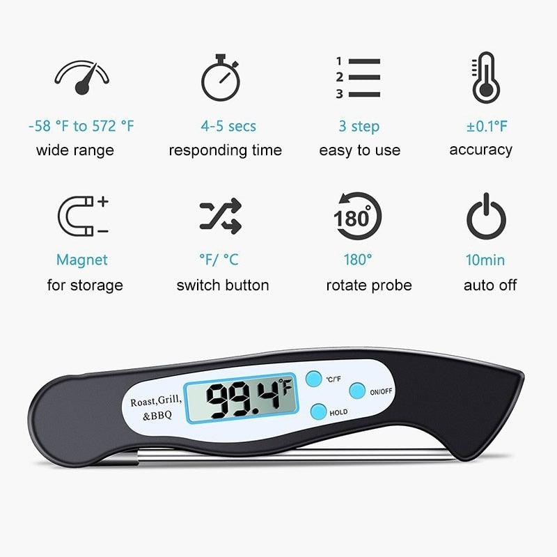 Chef Rizm Instant-Read Digital Meat Thermometer